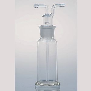 1Gas Washing Bottle - Flat Bottom Flask